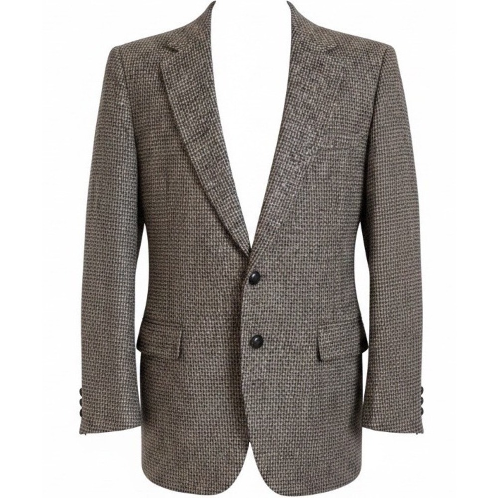 Vintage Harris Tweed Blazer Jacket Mens Sz 42R Multi Color Wool Sport Coat USA - Picture 1 of 13